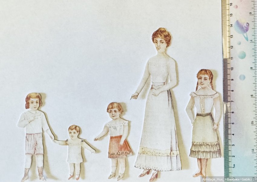 Мои бумажные куклы из «Журнал мод» за 1990 год. Репринт