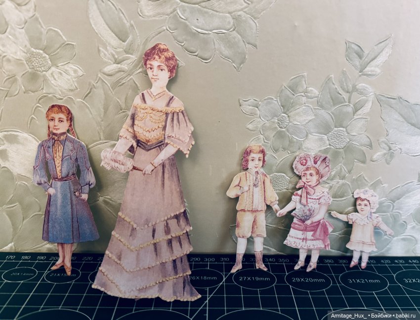 Мои бумажные куклы из «Журнал мод» за 1990 год. Репринт