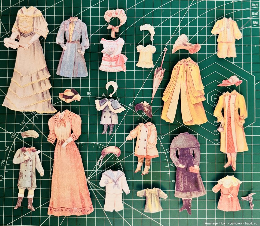 Мои бумажные куклы из «Журнал мод» за 1990 год. Репринт
