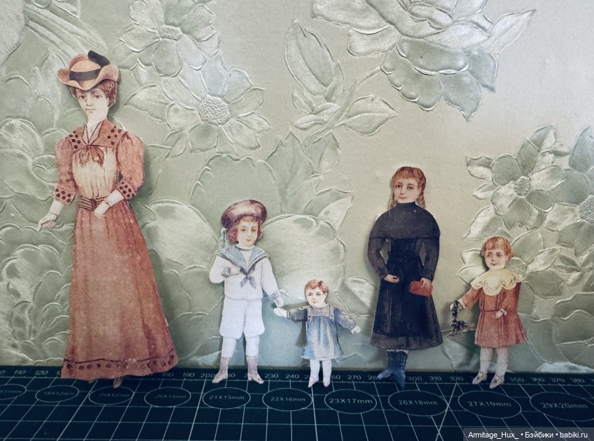 Мои бумажные куклы из «Журнал мод» за 1990 год. Репринт