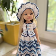 Вязаный комплект для куклы
