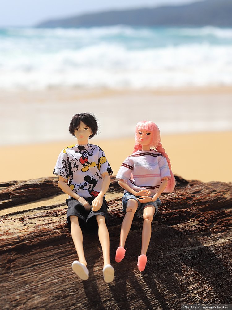 Отдых на море — Куклы Momoko и Ruruko (Petworks