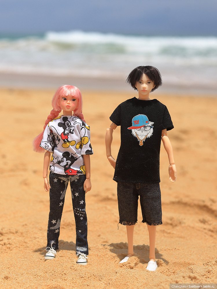 Отдых на море — Куклы Momoko и Ruruko (Petworks