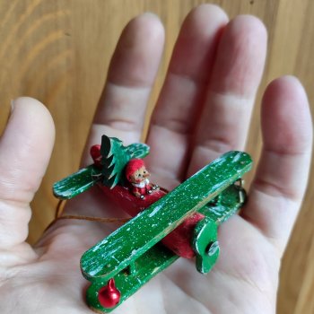 Новогодний самолётик с Буратино