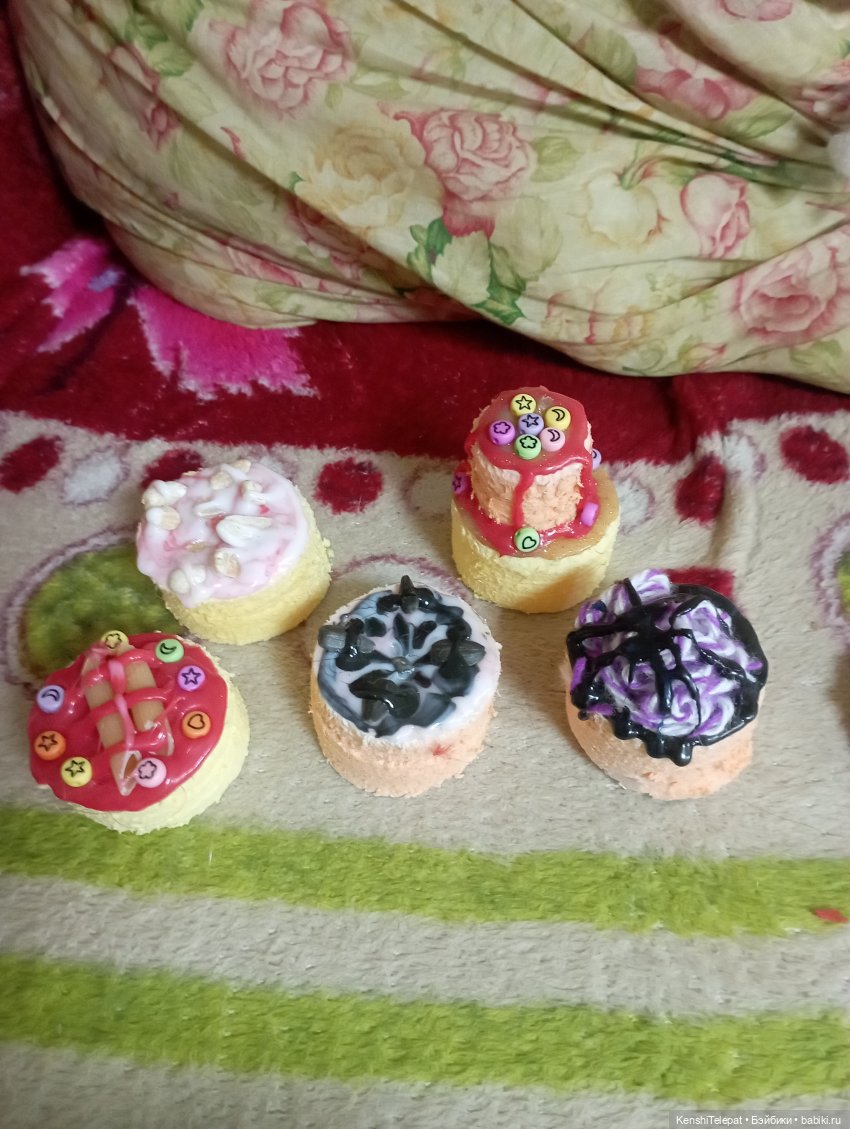 Тортики и подобное для кукол своими руками