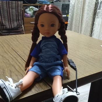 Приветик всем от моей новой куклы.