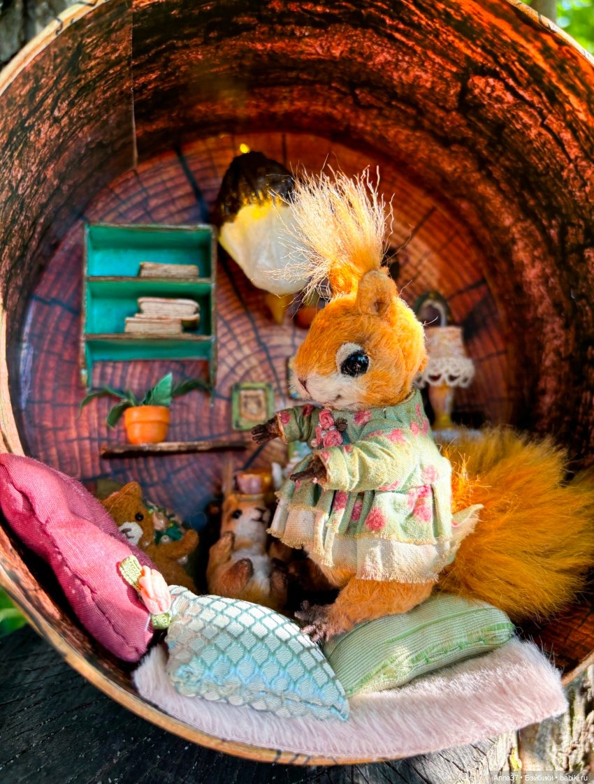В гости к белочкам — Авторские мишки Тедди и друзья: фото (фото 4)