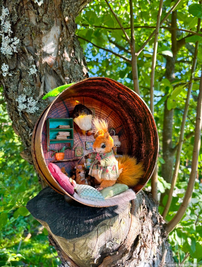 В гости к белочкам — Авторские мишки Тедди и друзья: фото (фото 2)