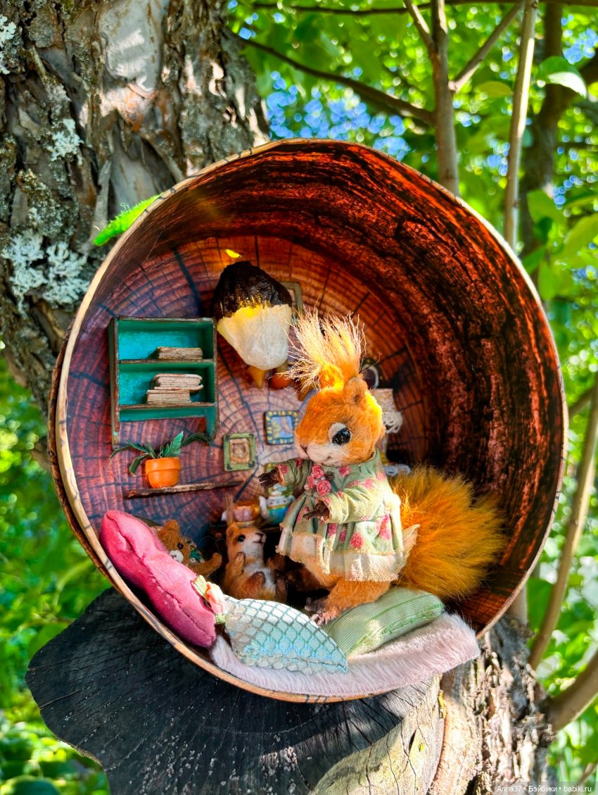 В гости к белочкам — Авторские мишки Тедди и друзья: фото (фото 3)