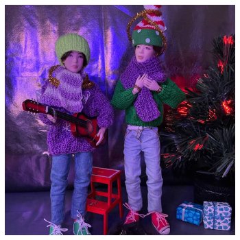 Новогодняя телепрограмма «Шире круг». Песня «Снежинка»