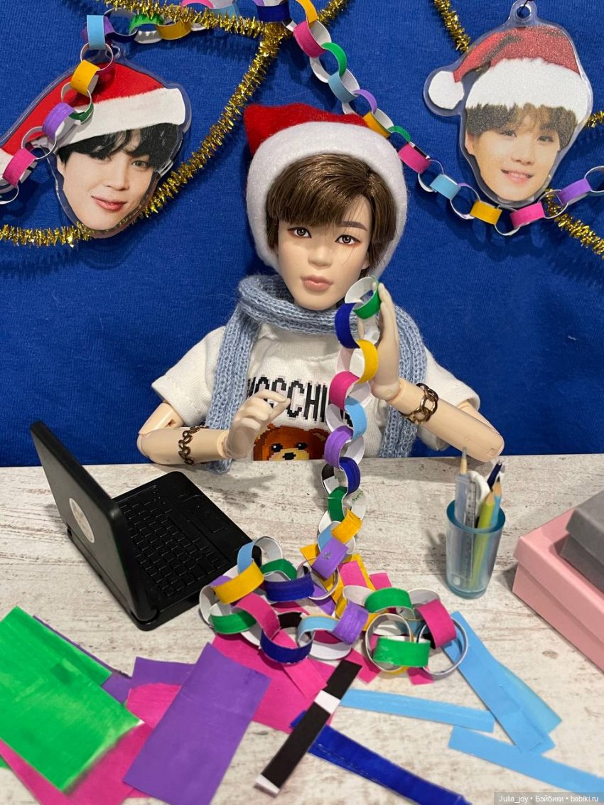 Предновогодний прямой эфир Чимина (фото 8)