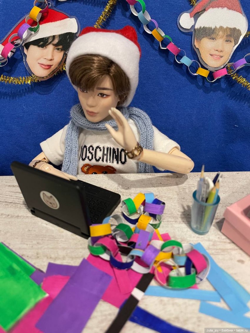 Предновогодний прямой эфир Чимина (фото 9)