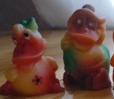 Миниатюрная серия резиновых забавных игрушек-кругляшей СССР/России