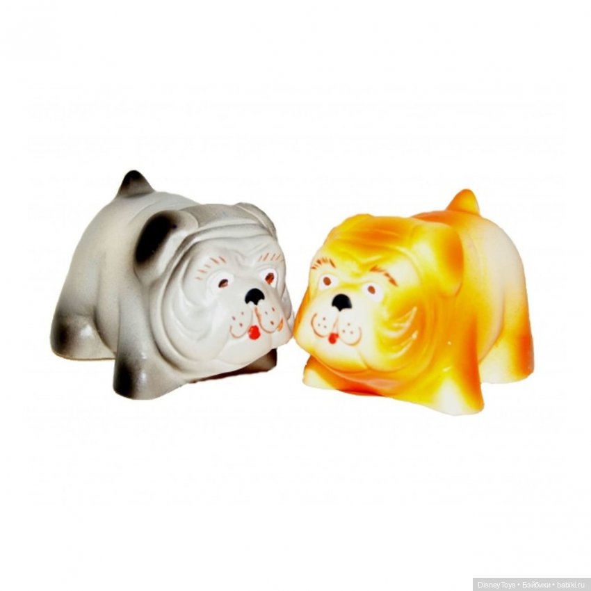 Миниатюрная серия резиновых забавных игрушек-кругляшей СССР/России