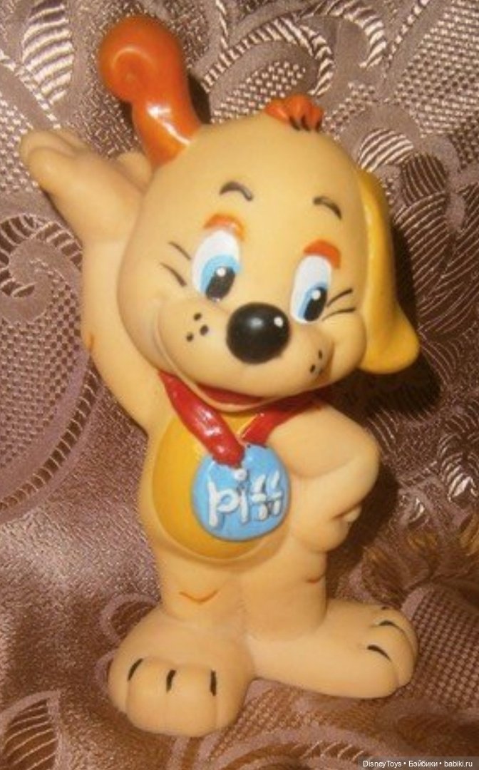 Резиновые игрушки СССР/России по зарубежным мультсериалам, киндер-сюрпризам и наклейкам от жвачки ("Пчела Майя", "Денвер -