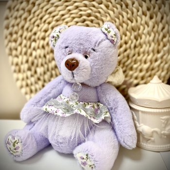 Мишка Тедди  Фиалка