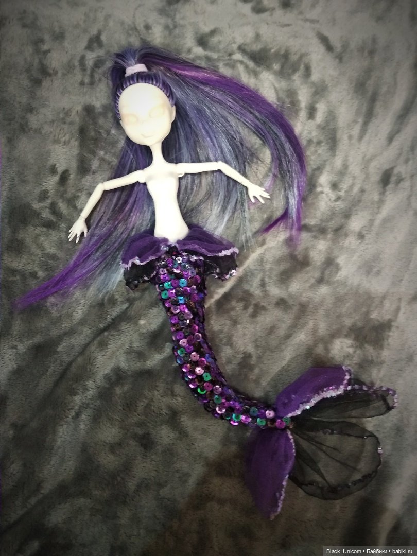 Как я русалку делала — ООАК Monster High и Ever After High: репейнт (фото 7)