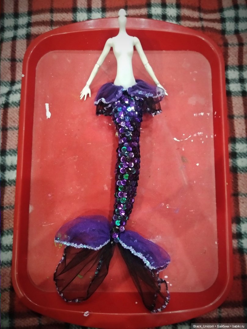 Как я русалку делала — ООАК Monster High и Ever After High: репейнт (фото 5)