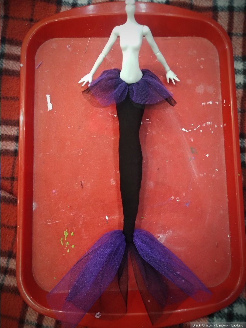 Как я русалку делала — ООАК Monster High и Ever After High: репейнт (фото 4)