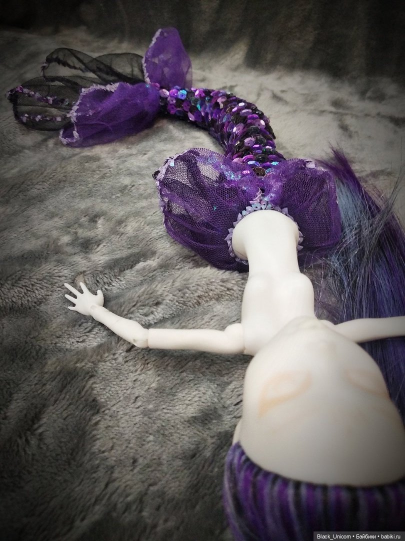 Как я русалку делала — ООАК Monster High и Ever After High: репейнт (фото 8)