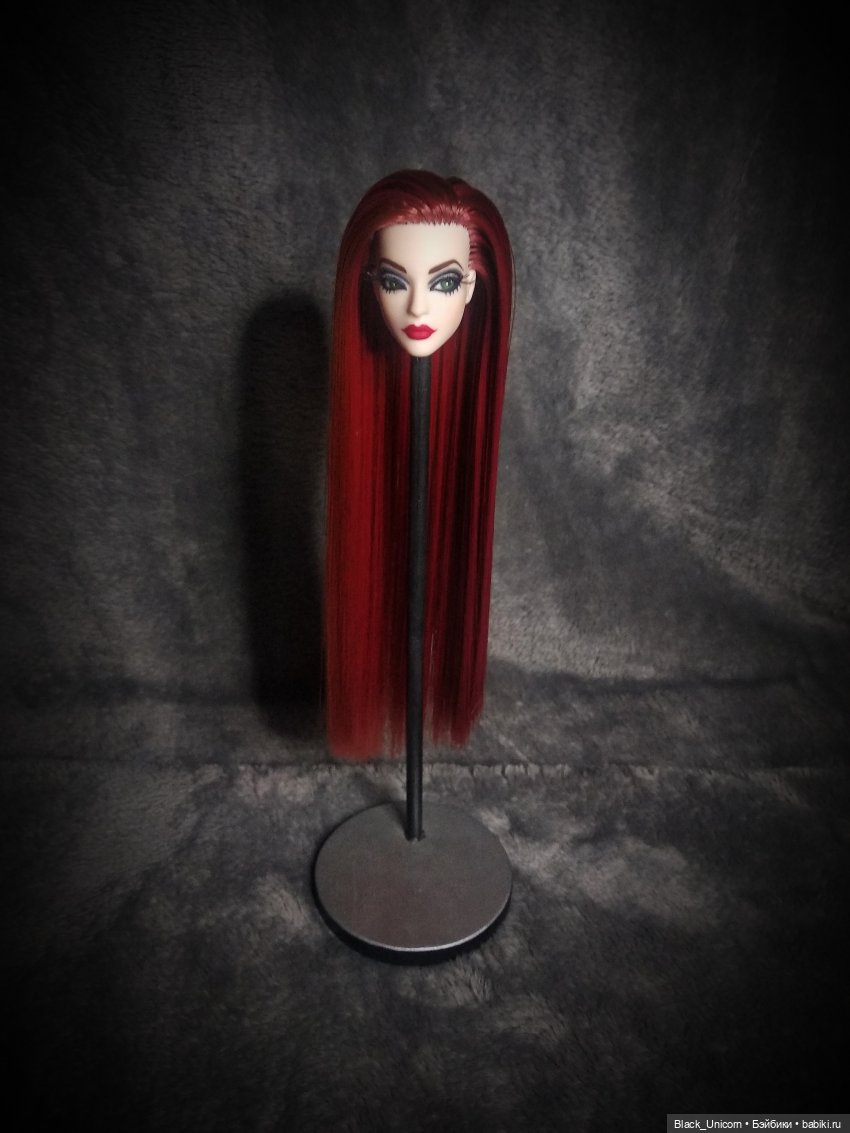 Многострадальная голова — Реставрация и преображение кукол: ремонт (фото 7)