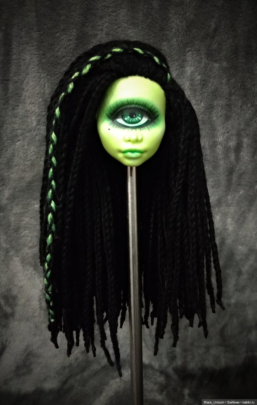 Циклоп Оливка — Реставрация и преображение кукол: ремонт (фото 5)