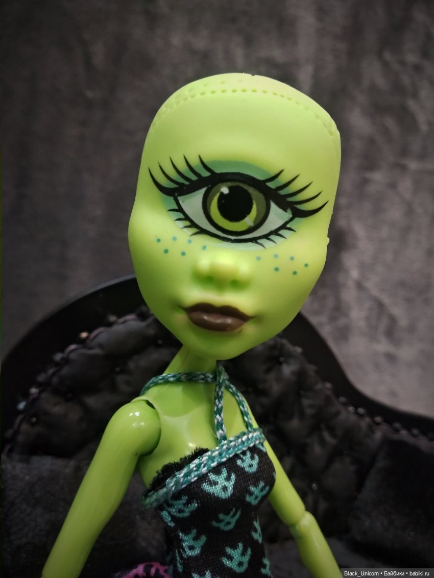 Циклоп Оливка — Реставрация и преображение кукол: ремонт (фото 3)