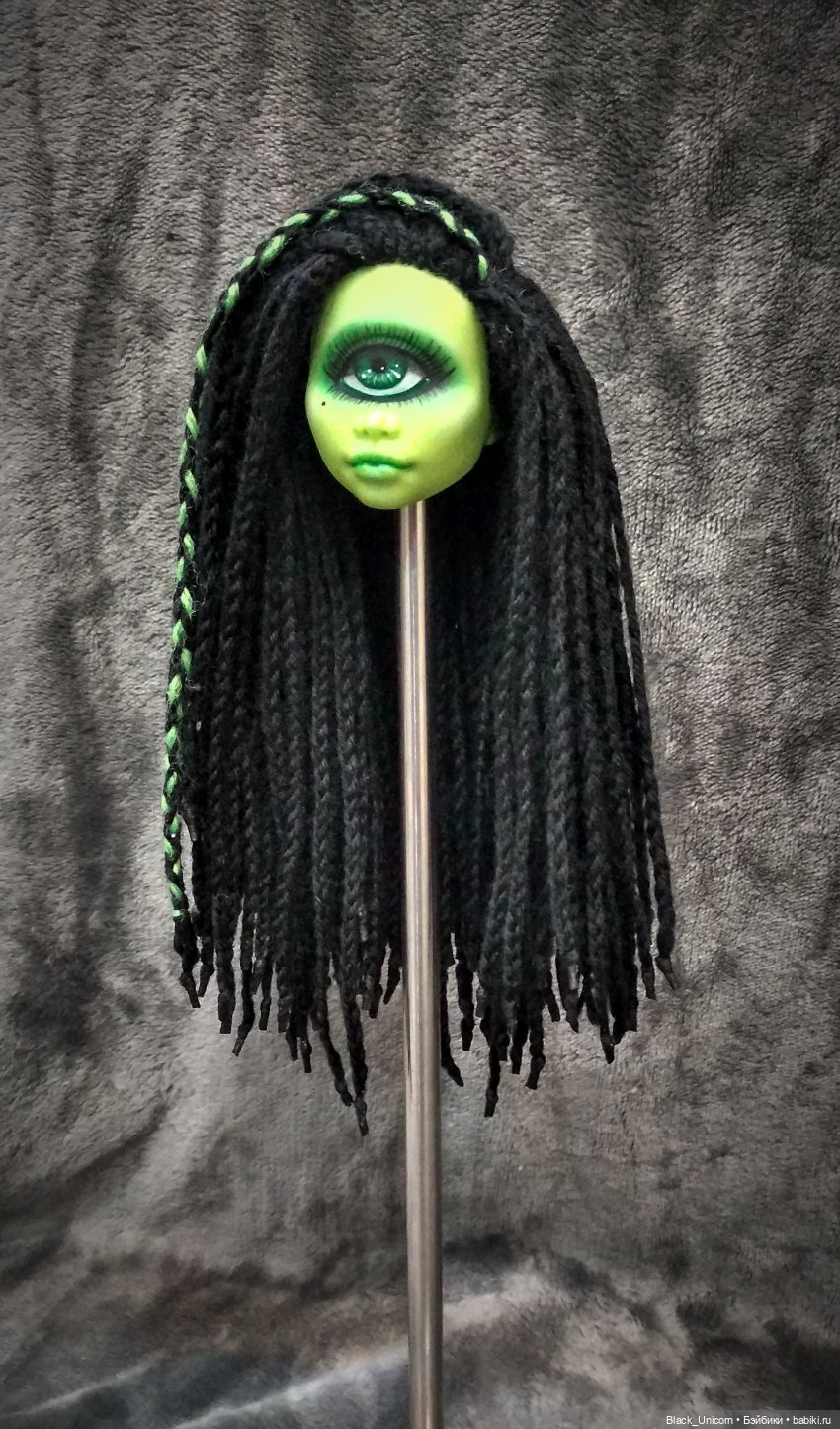 Циклоп Оливка — Реставрация и преображение кукол: ремонт (фото 4)