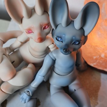 Синяя 💙 и красная ❤ лисицы