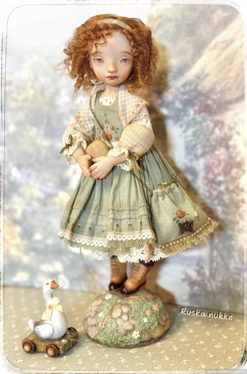 Кукла Оливия, автор Ольга Тронина, Ruska nukke, смешанная техника, рост 20 см