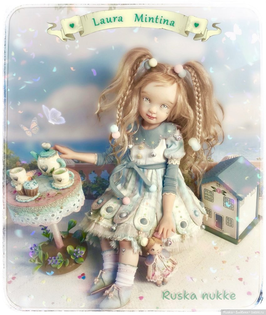 Кукла Laura Mintina - Ruska nukke, смешанная техника, рост 30 см