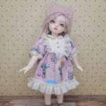 Платье с тедди для 1/6 yosd tiny bjd