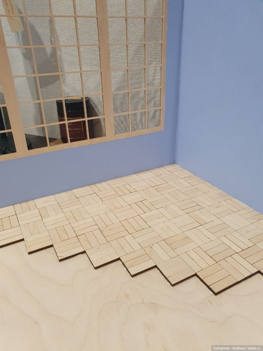 Паркет в румбоксе (поэтапно)