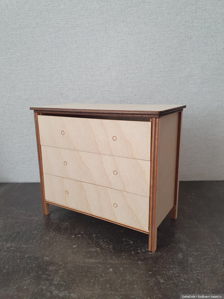 Кукольный комод 1:6 — Мебель для кукол и домиков: фото