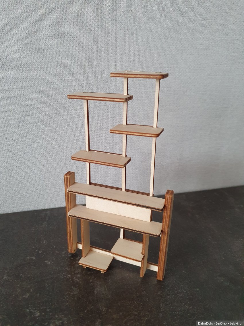 Что сделать из обрезков фанеры? Конечно набор мебели для кабинета (фото 6)