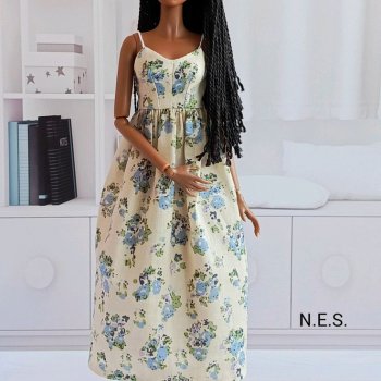 Выкройка сарафана для Барби