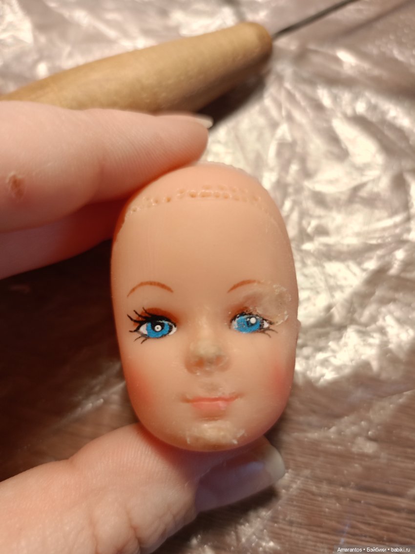 Попытка спасения Венди — Реставрация и преображение кукол: ремонт (фото 3)