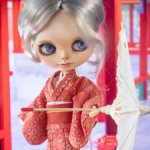 Кимоно красное для куклы