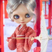 Кимоно красное для куклы