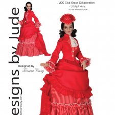 Выкройка PDF / в натуральную величину / платье для куклы 40 см