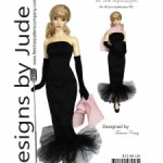 Выкройка PDF в натуральную величину / платье, перчатки и шарф для куклы Iplehouse FID 45 см