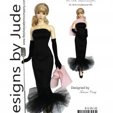 Выкройка PDF в натуральную величину / платье, перчатки и шарф для куклы Iplehouse FID 45 см