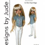 Выкройка PDF в натуральную величину / блузка и брюки для куклы Kaye Wiggs