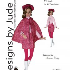 Выкройка PDF в натуральную величину для куклы Поппи Паркер