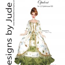 Выкройка PDF в натуральную величину / историческое платье для куклы Иплхаус 1/3 EID BJD 65 см