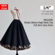 Выкройка в формате PDF для куклы 1/4 BJD (40-48 см) в натуральную величину + МК