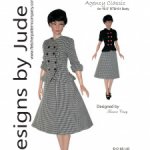 Выкройка PDF в натуральную величину / юбка-колокол и жакет для кукол Тоннер 40 см