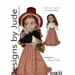 Выкройка PDF в натуральную величину / платье, накидка, чепчик для куклы Патиенс Тоннер