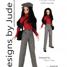 Выкройка PDF в натуральную величину / брюки, водолазка, кепка для куклы 1/3 BJD Smart Doll рост 60см