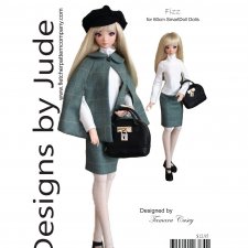 Выкройка PDF в натуральную величину / накидка, водолазка, юбка для куклы 1/3 BJD Smart Doll рост 60